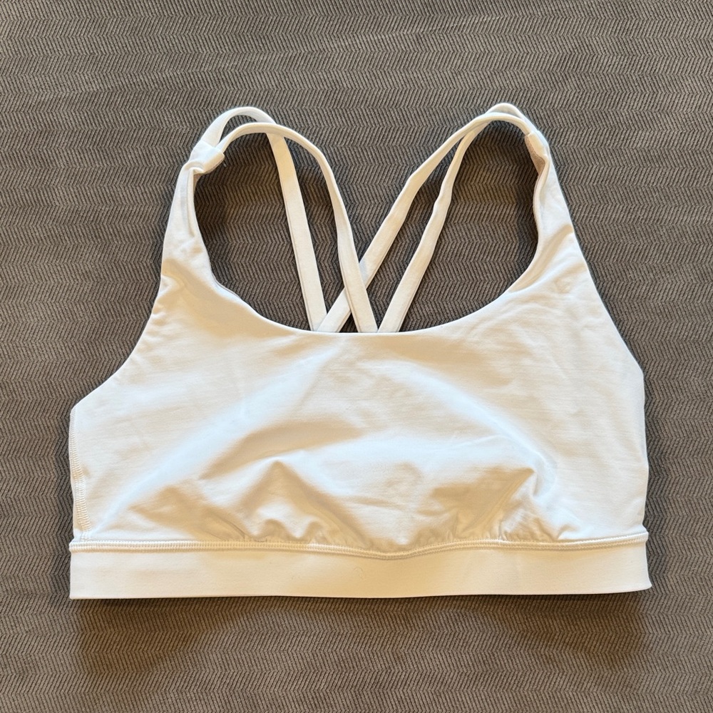 Women's White Lululemon Sports Bra